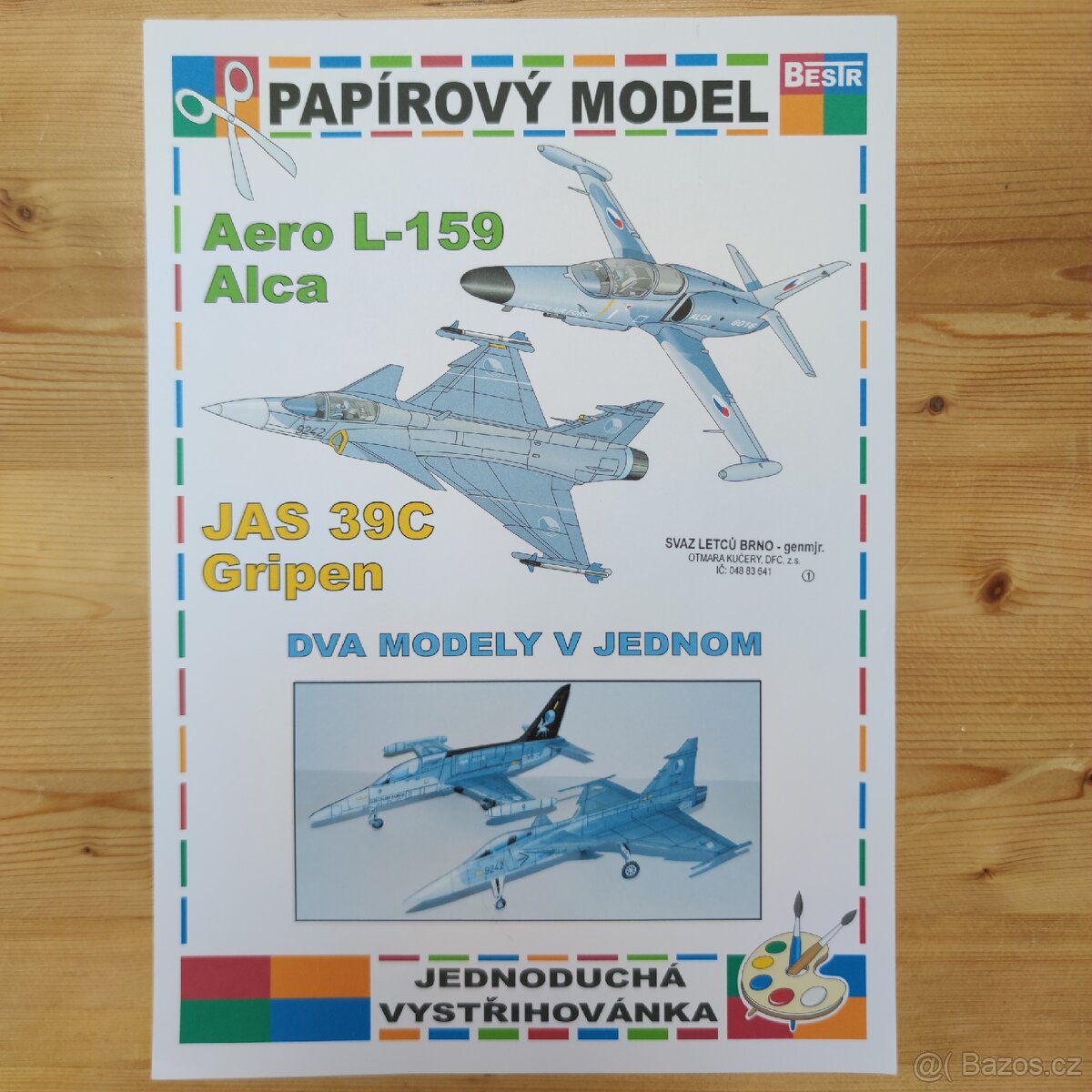 Vystřihovánka Aero L-159 Alca a JAS 39C Gripen – 2v1