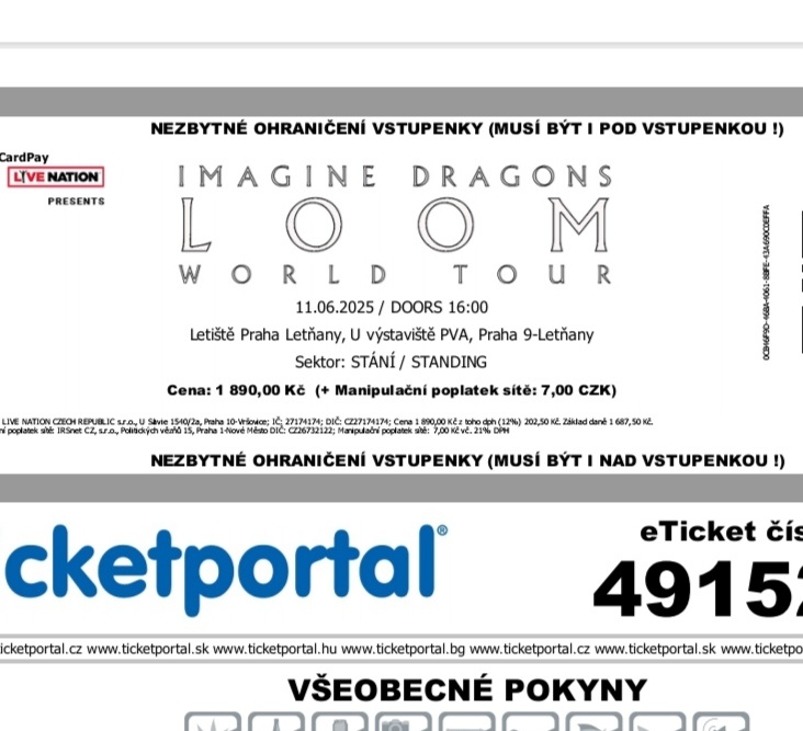 Imagine Dragons 11.6.2025 Praha - Letňany