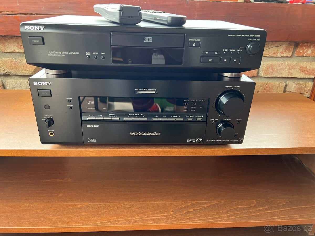Zesilovač Sony + CD přehrávač