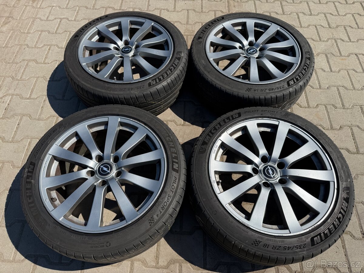 4x al kola 5x115 18 + pneu letní 235/45 R18