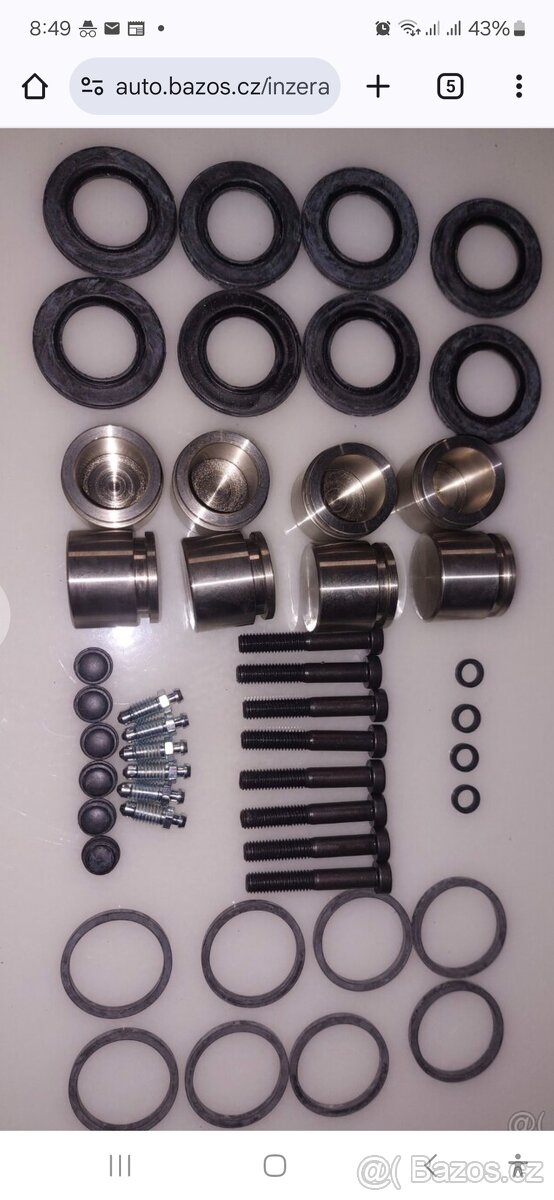 Opravná sada brzdy 4P škoda 130LR 130Rs 120S 136Gl