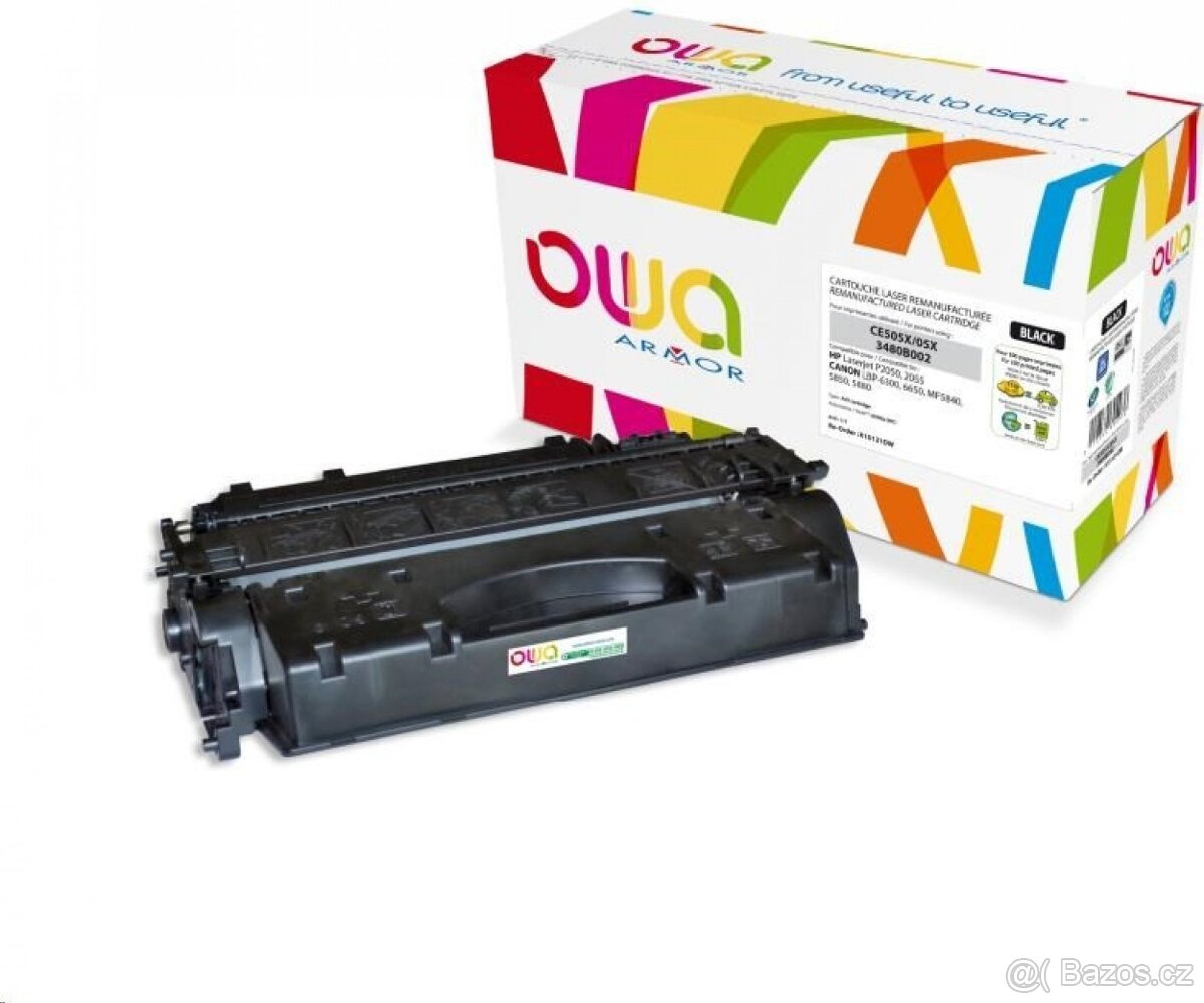 Cartridge CE505X/05X na HP 2O55 a CANON 3480 B002