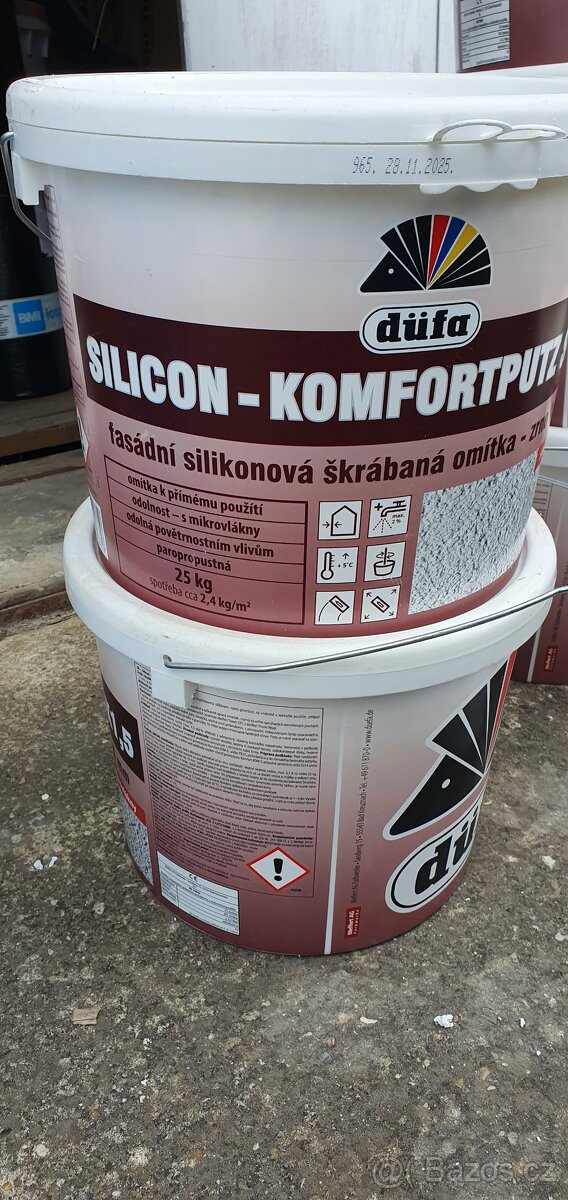 Silikonová fasádní omítka škrábaná