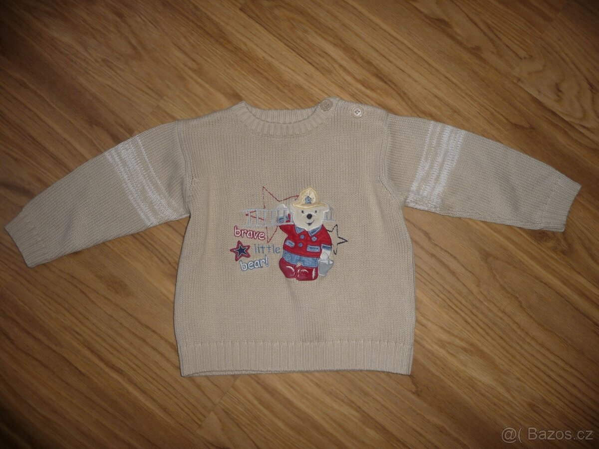 Hnědý svetřík George na 12-18M-vel.86