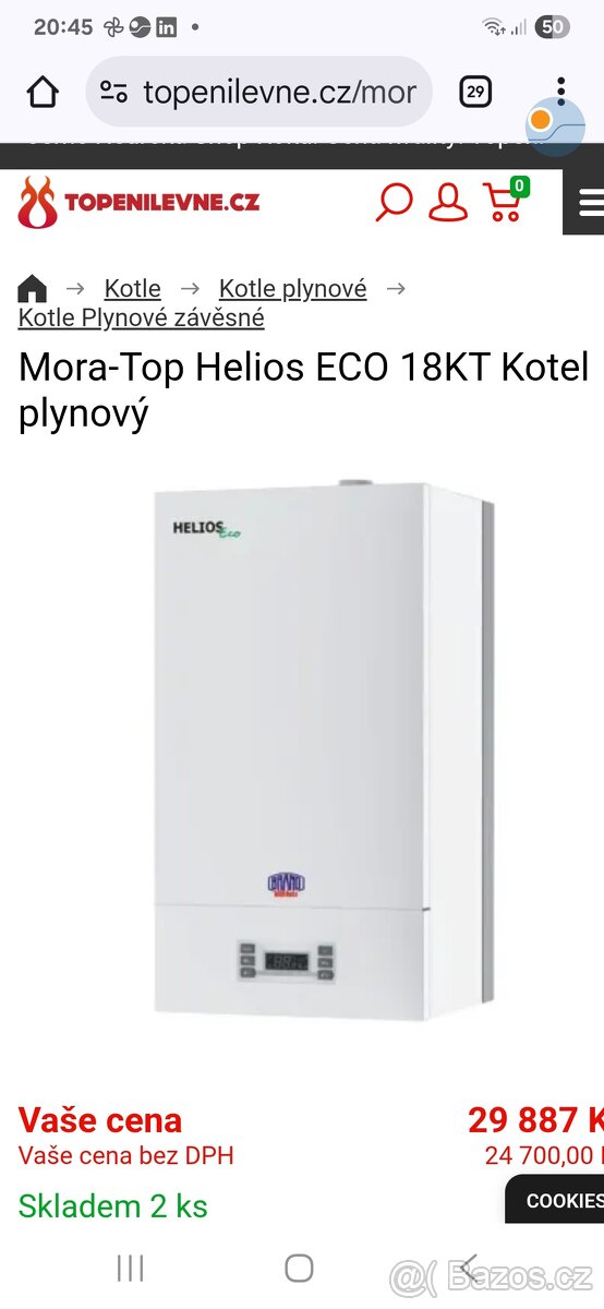 Nové, nepoužité HELIOS ECO 18KT