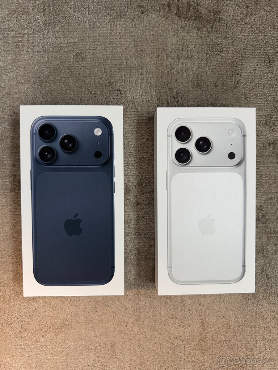 iPhone 17 Pro 256GB modrý a stříbrný, nový 24. měs. záruka