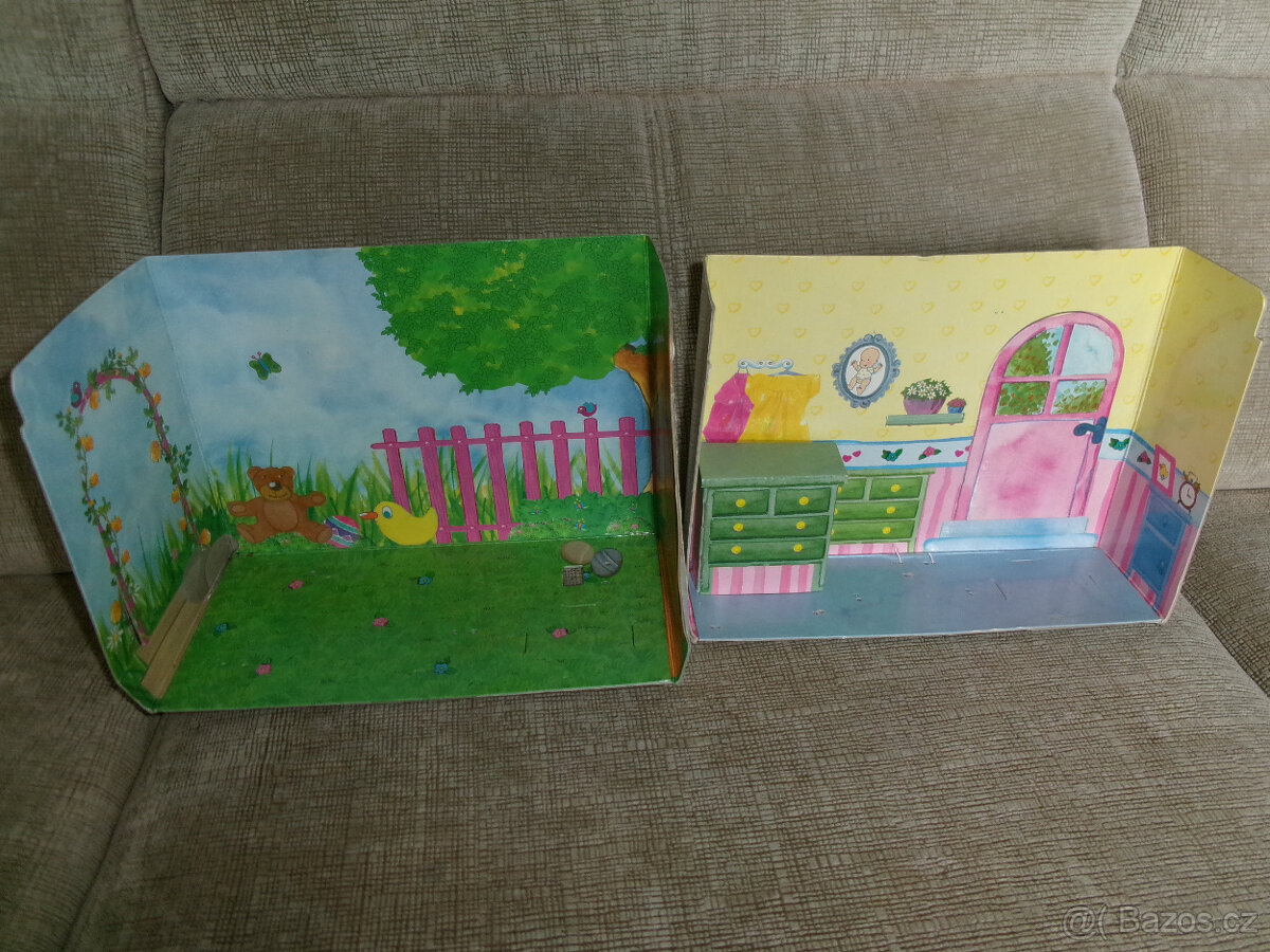 Kartonové domečky pro panenku mini BABY BORN