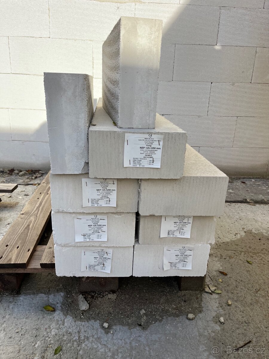 Překlad Ytong NOP 125-1250