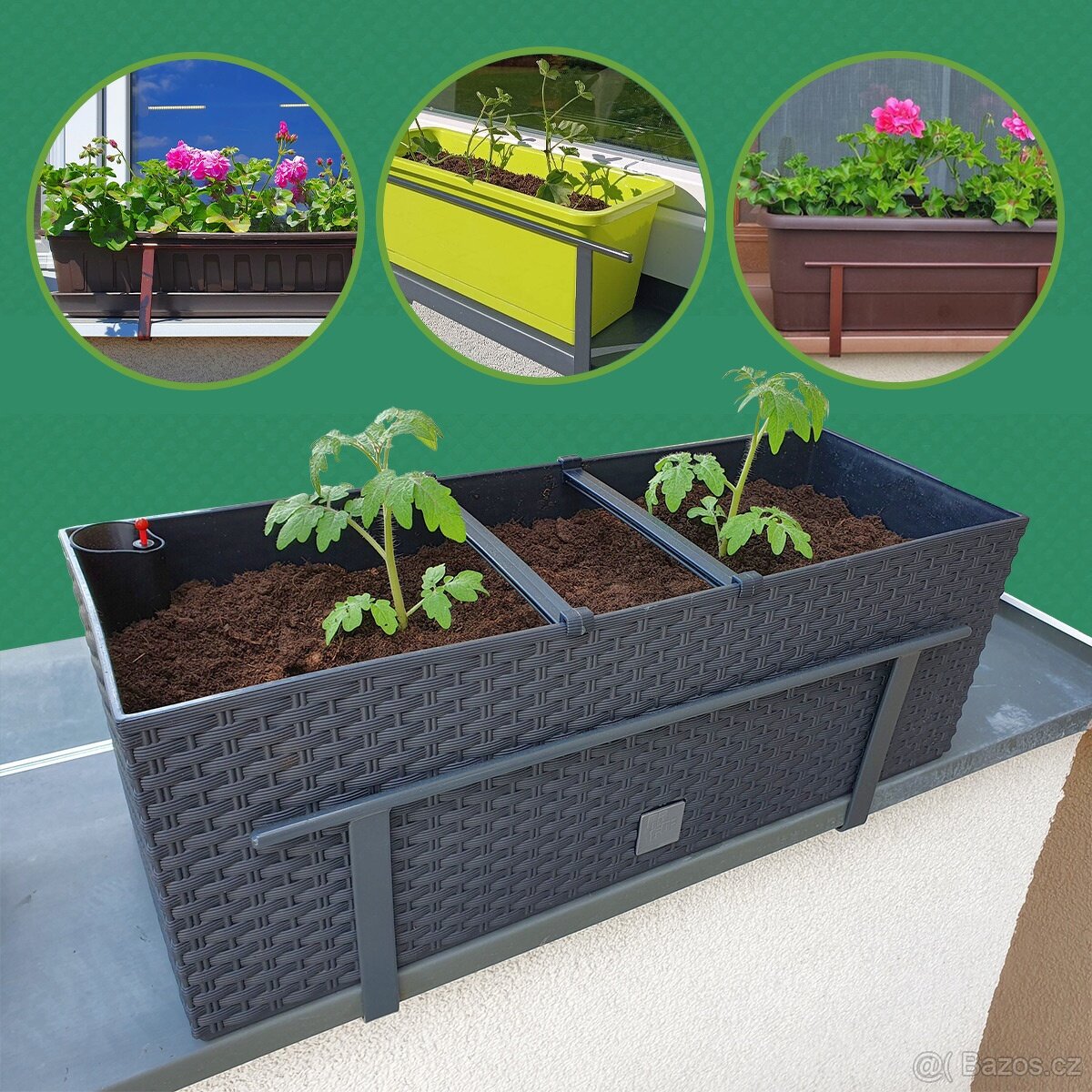 Zábrana truhlíků BV - držák bez vrtání