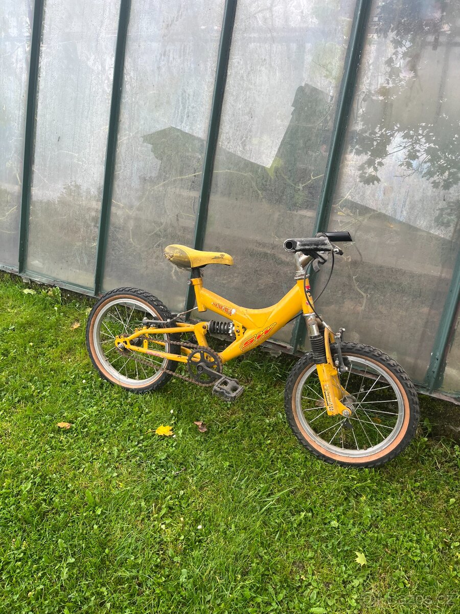 Dětské celoodpružené kolo