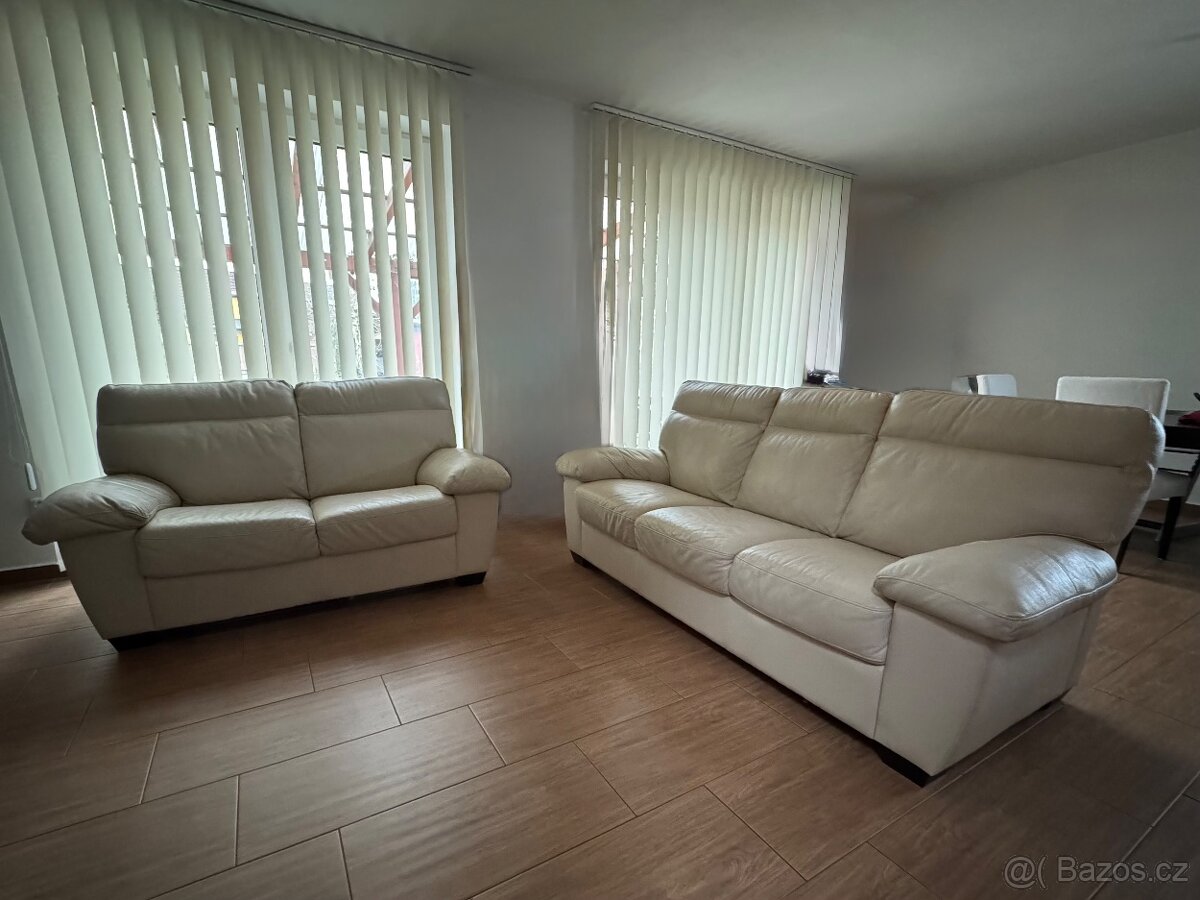 Kožená sedací souprava 3+2