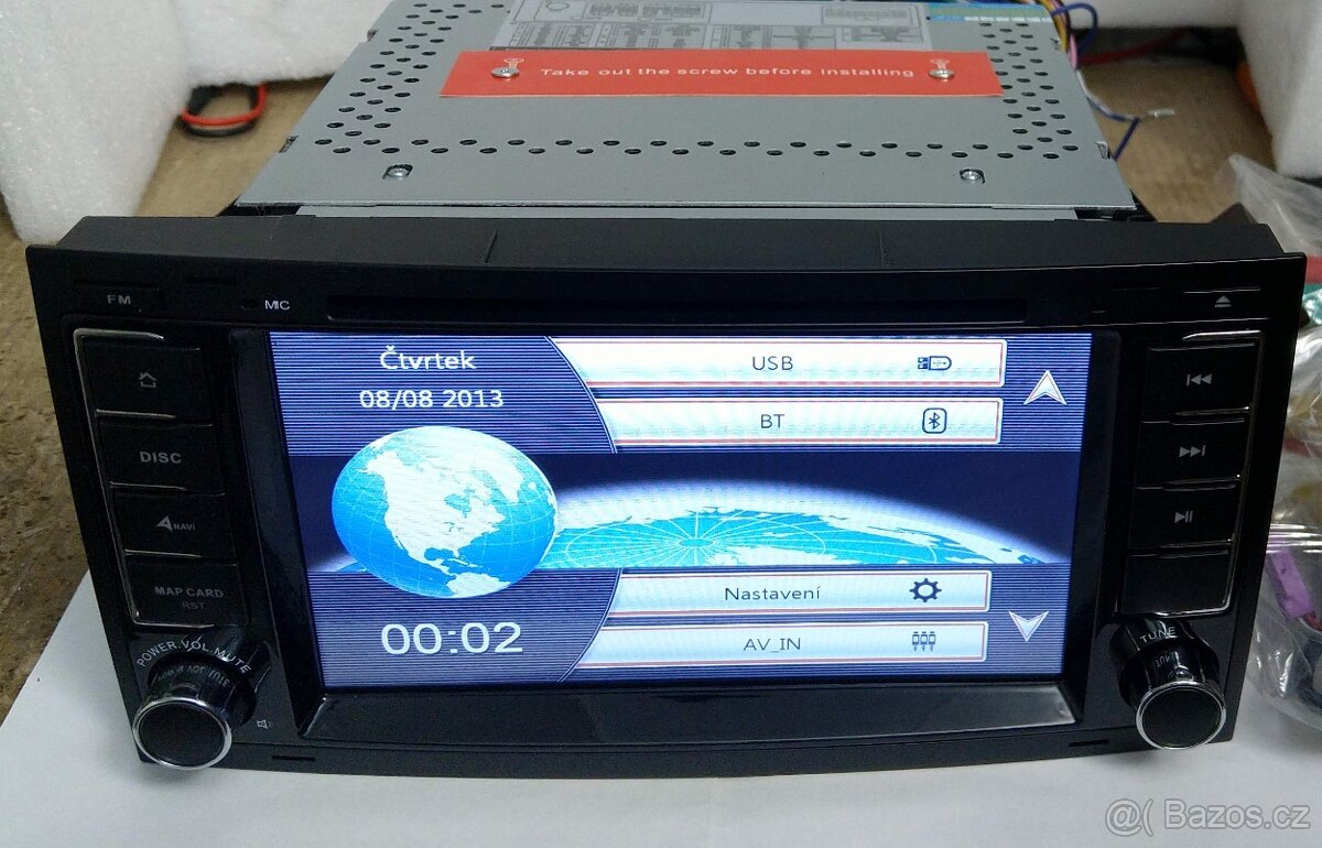 Autorádio DVD do VW Touareg, T5, Transporter s GPS