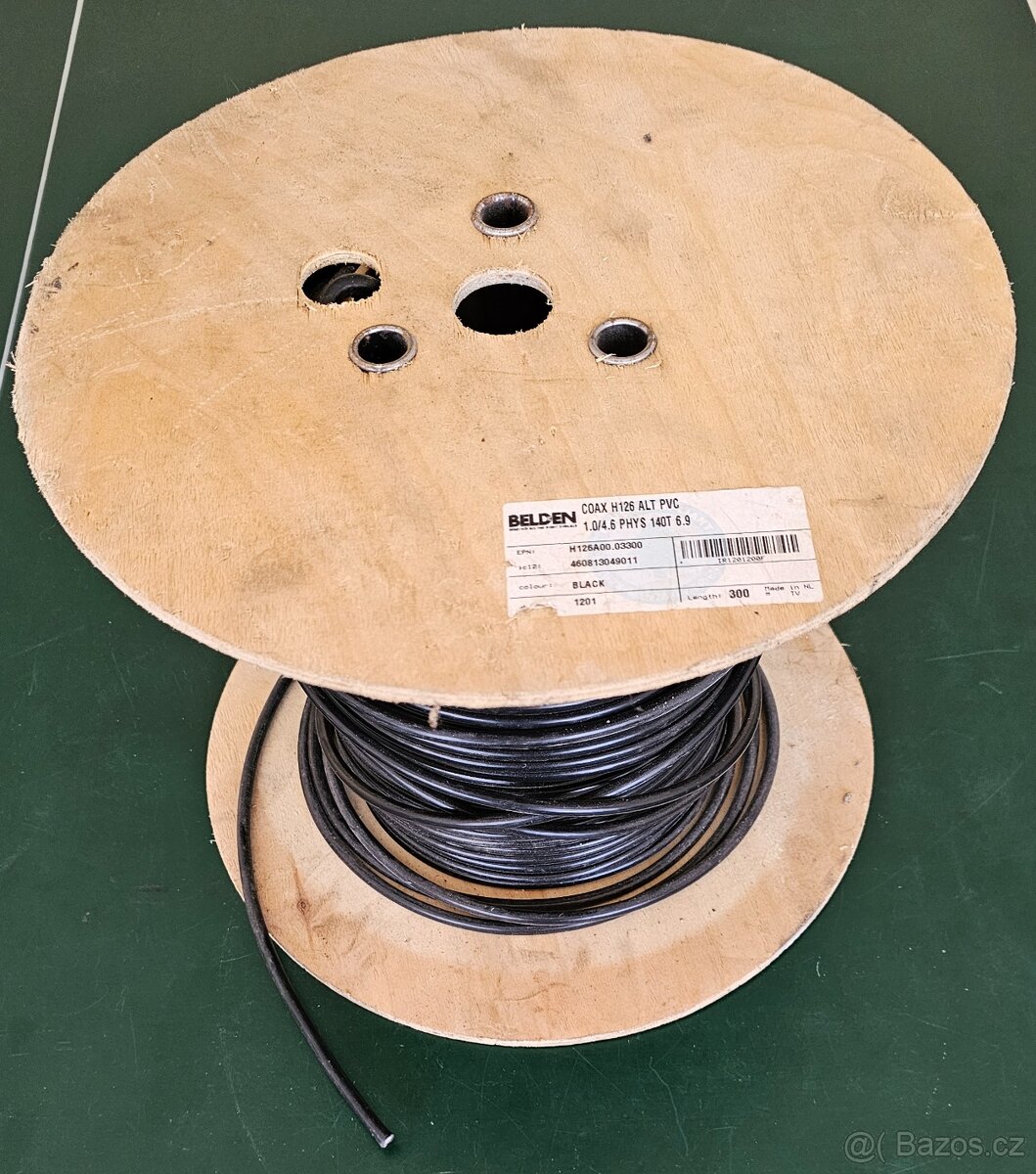 Koaxiální kabel Belden 160m/H126 ALT PVC 1.0/4.6 PHYS 140T 6