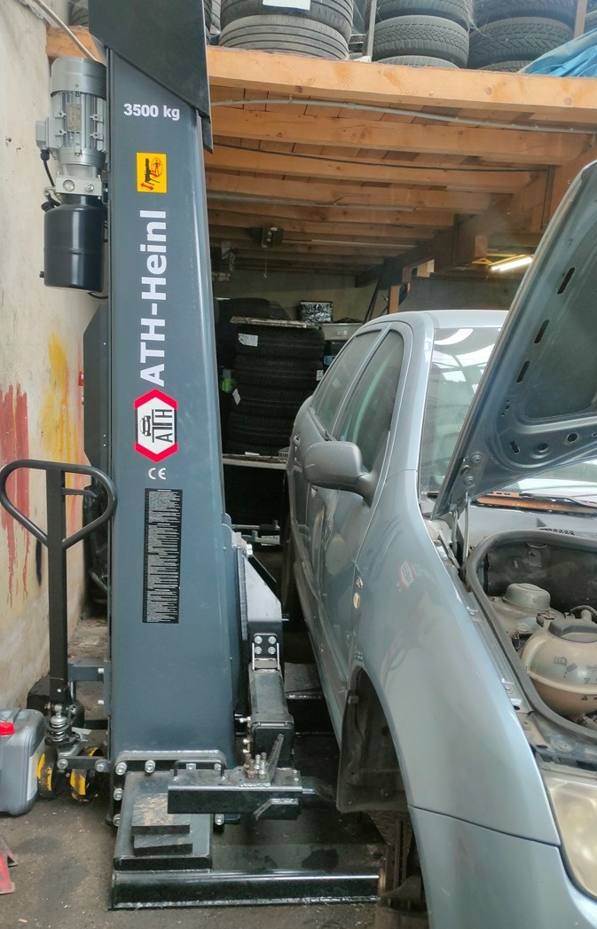 Jednosloupový MOBILNÍ zvedák 3.500 kg/2.500kg ZÁRUKA