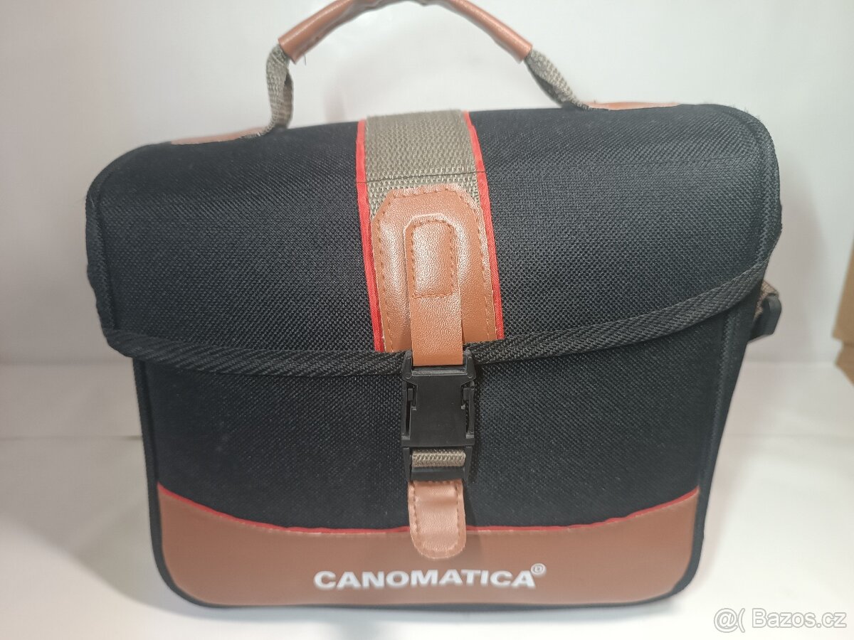 Atrapa fotoaparátu Canomatica + brašna + blesk