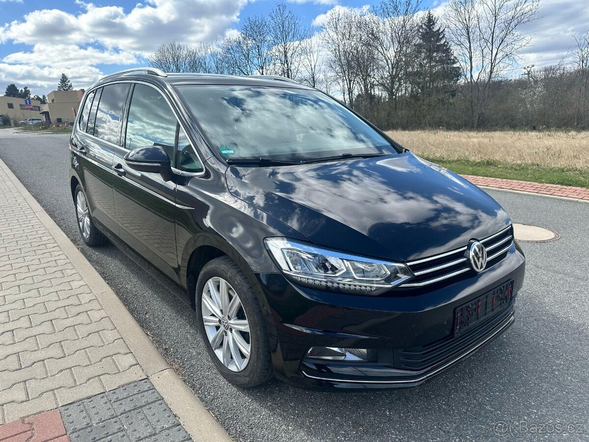 VW Touran 2.0 TDI, Highline, 7míst, tažné, LED, alcantara