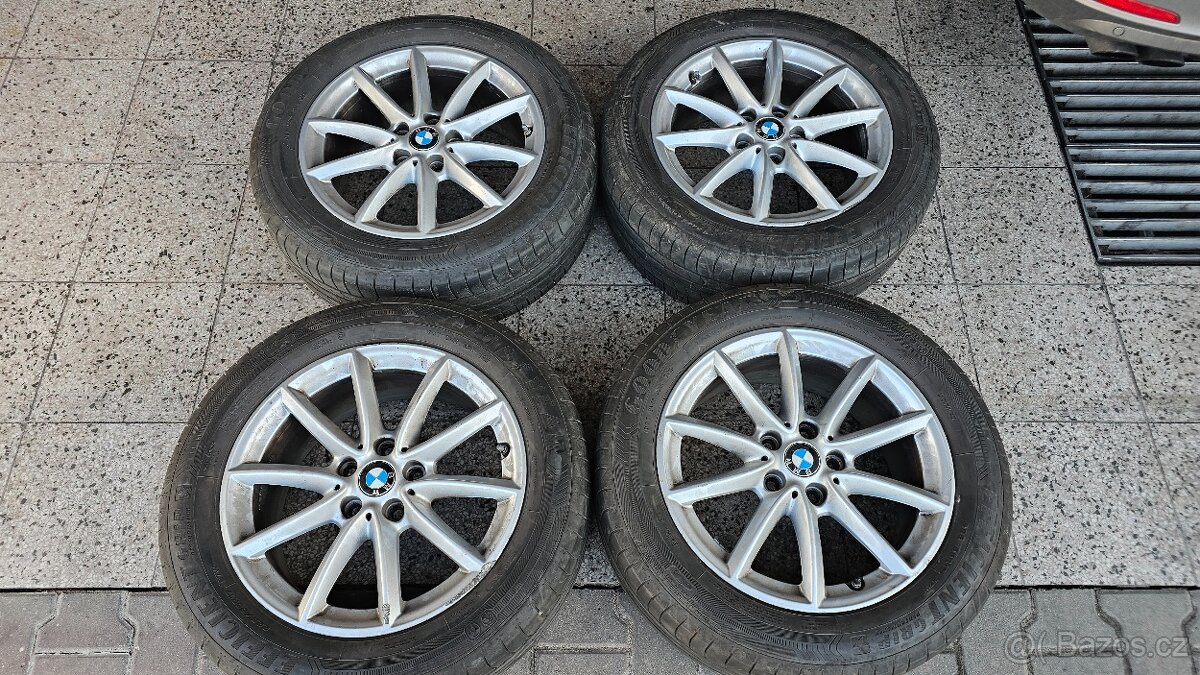 Sada 17" ALU disků BMW 5x112 + letní pneu GoodYear