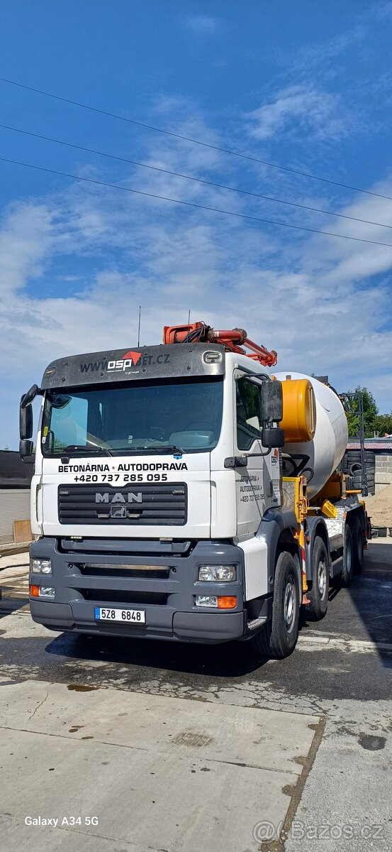 Prodáme beton pumpu Pumi MAN TGA 35.410