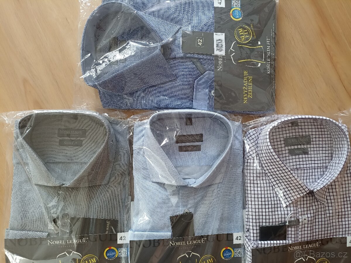 Nové pánské business košile Nobel League "Slim Fit", vel. 42