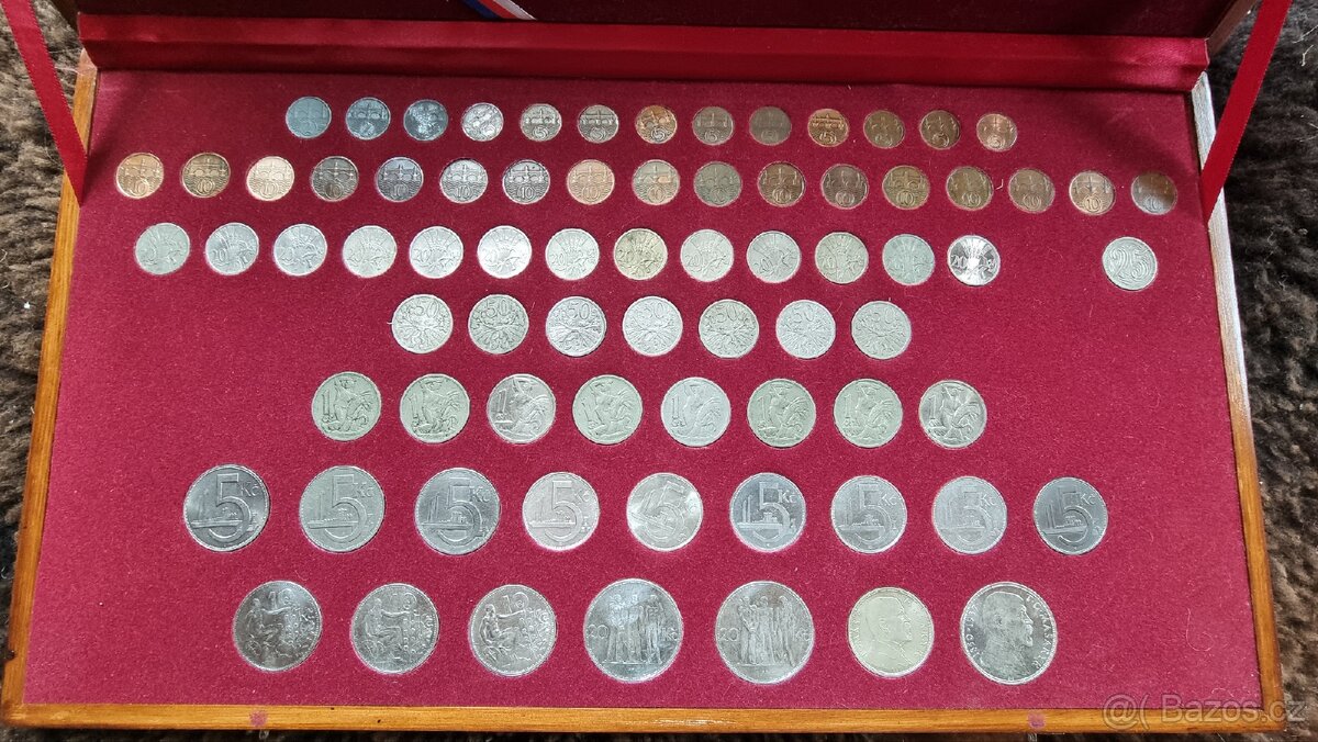 Sbirka minci prvni republika 1918 - 1938