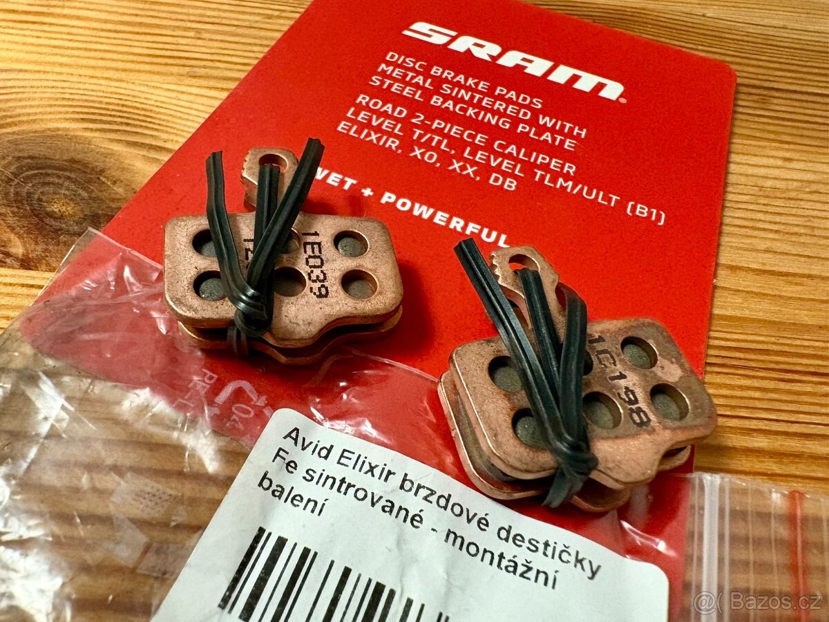 Avid brzdové destičky Fe pro Elixir, sintrované, 2 páry