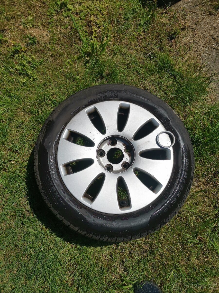 4 ks Alu kola a pneu 205/55 r16 Audi A4/A6/vw Passat B6