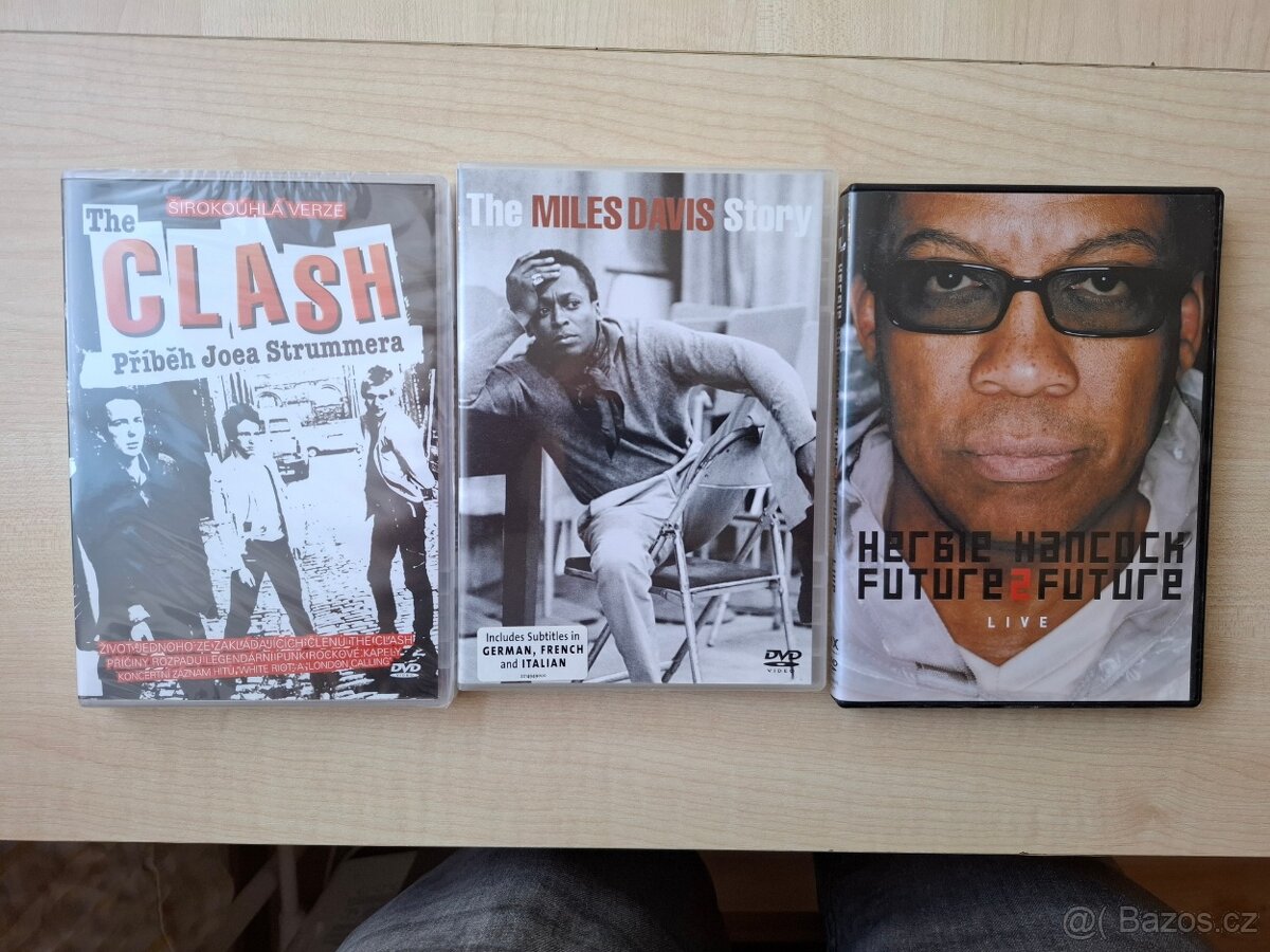 3 DVD The Clash / Miles Davis / Herbie Hancock