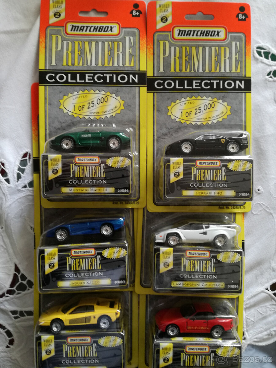 modely aut v serii matchbox premium