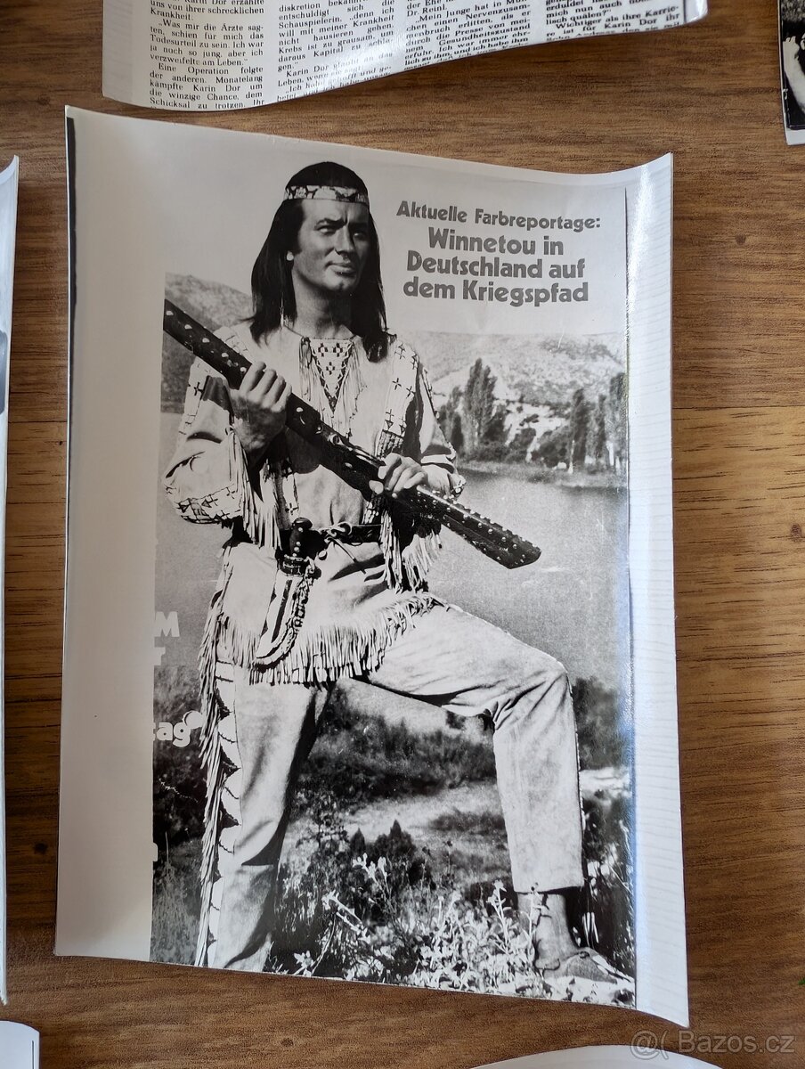 Fotografie Vinnetou z německých časopisů