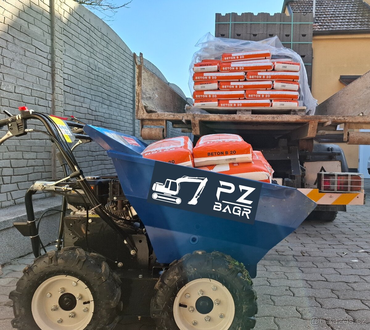 Půjčím kolový přepravník / minidumper / dumper