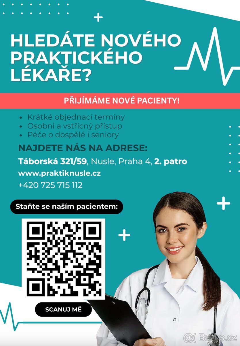 Přijímáme nové pacienty do ordinace praktického lékaře