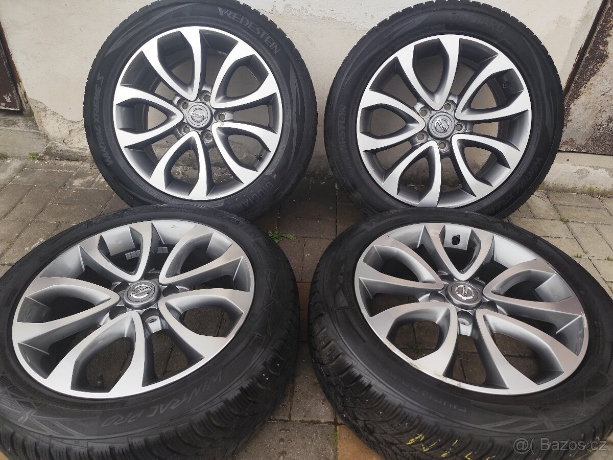 ALU 5x114.3 r17 NISSAN + PNEU - PĚKNÁ SADA