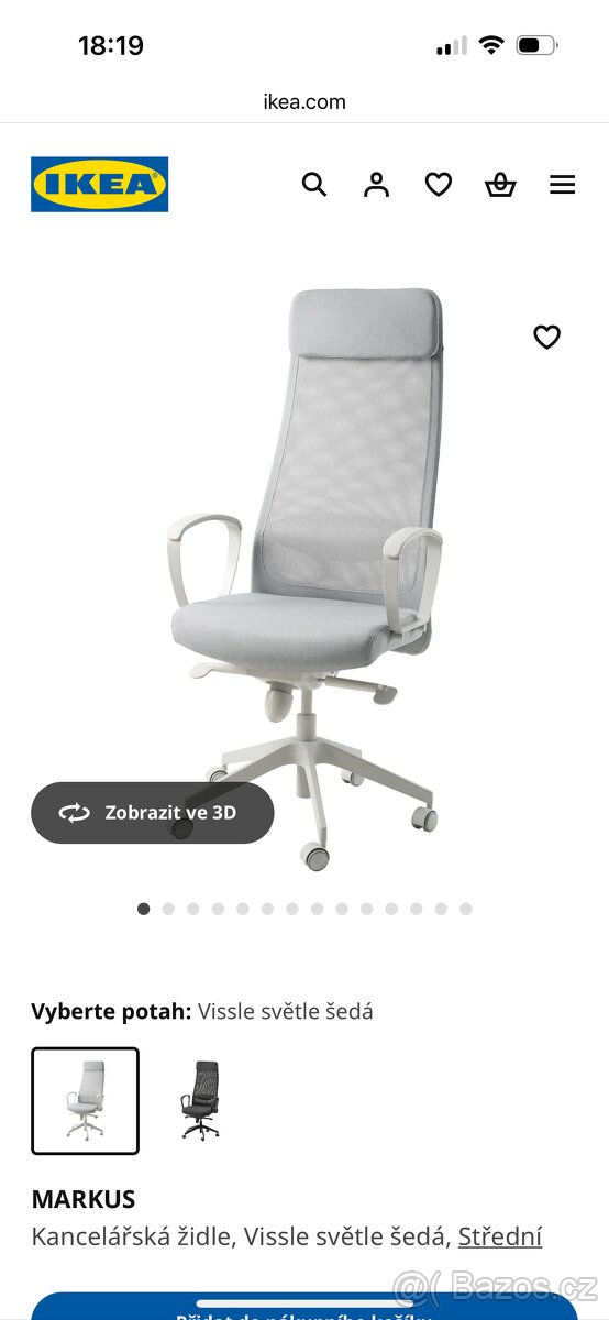 Židle k psacímu stolu IKEA Markus
