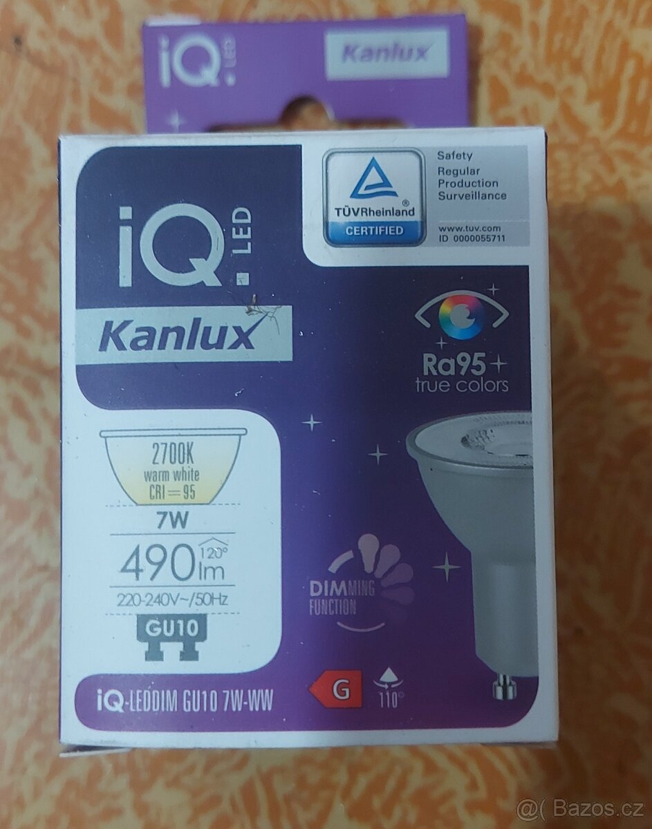 led žárovka Kanlux 7W, 2700K, 490ml, teplá bílá
