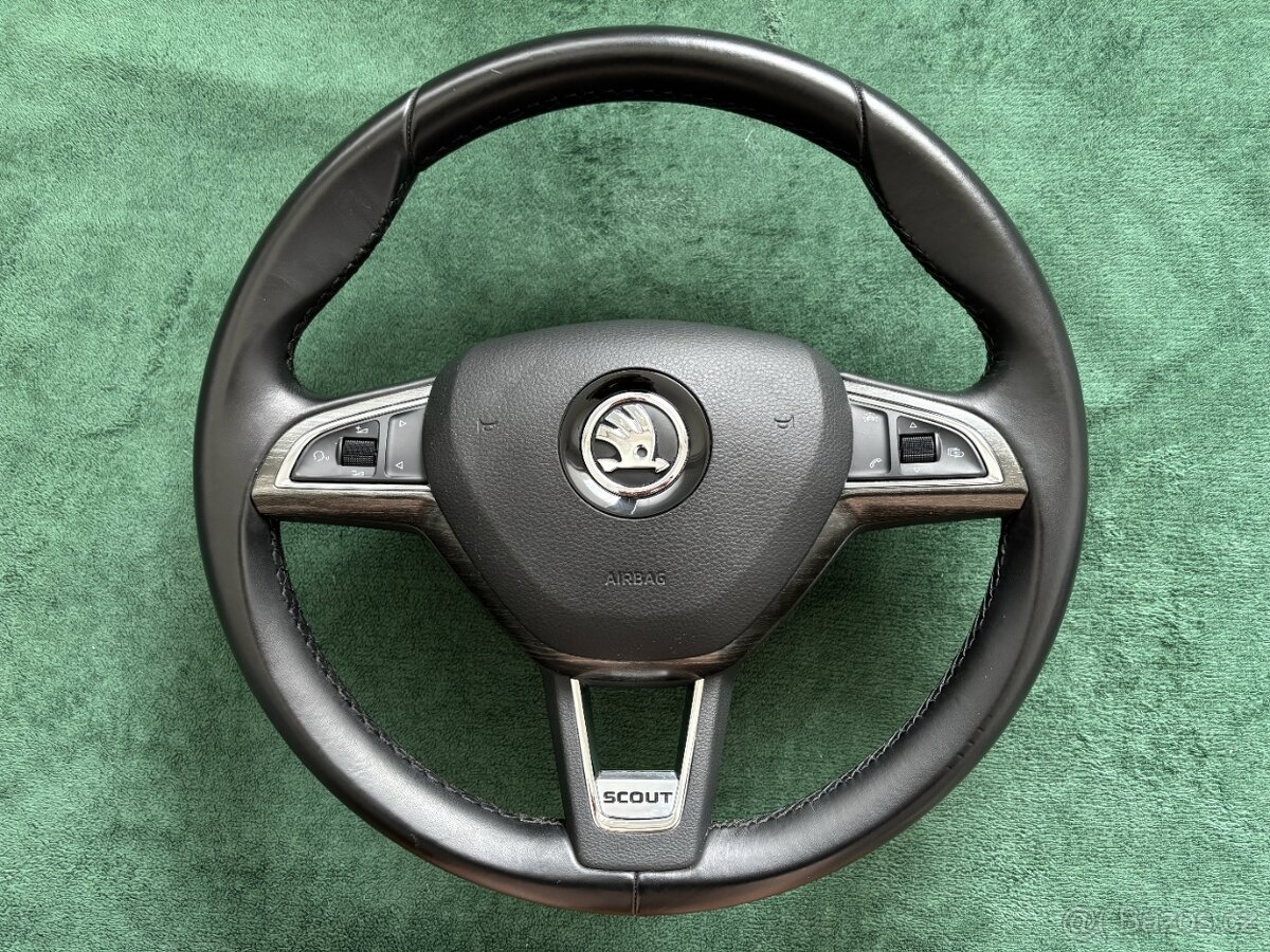 Multifunkční volant Octavia Scout 2017 + Airbag