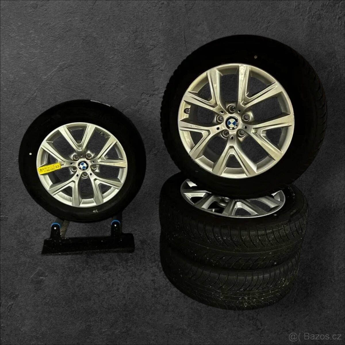 Originální alu kola BMW 5x112 + zimní 205/60r17