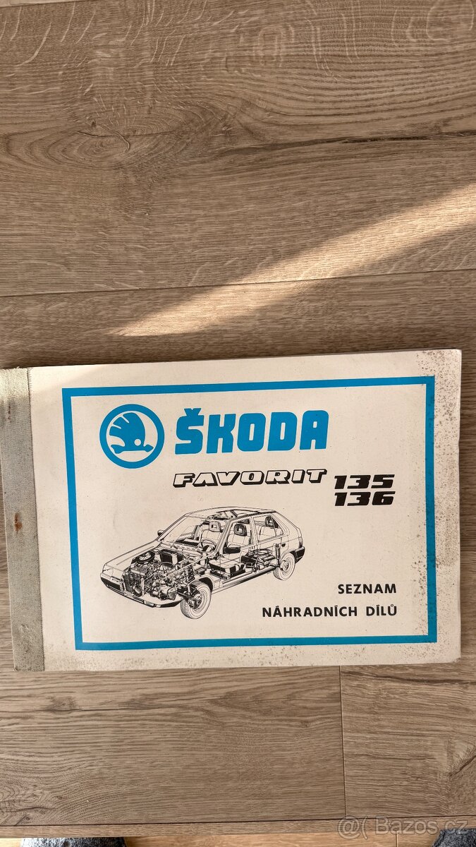 Katalog náhradních dílů Favorit 135, 136