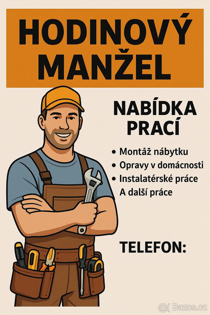 🔧 Hodinový manžel – spolehlivá pomoc pro váš domov
