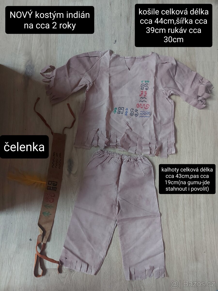 Kostým indián Zimní bundy a kombinézy rukavice