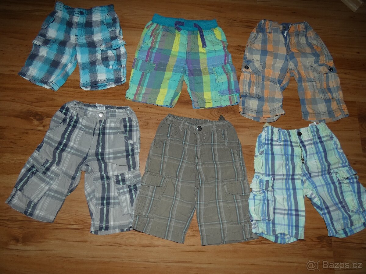 Kraťasy, šortky, NEXT , H&M, C&A vel od 98 -122