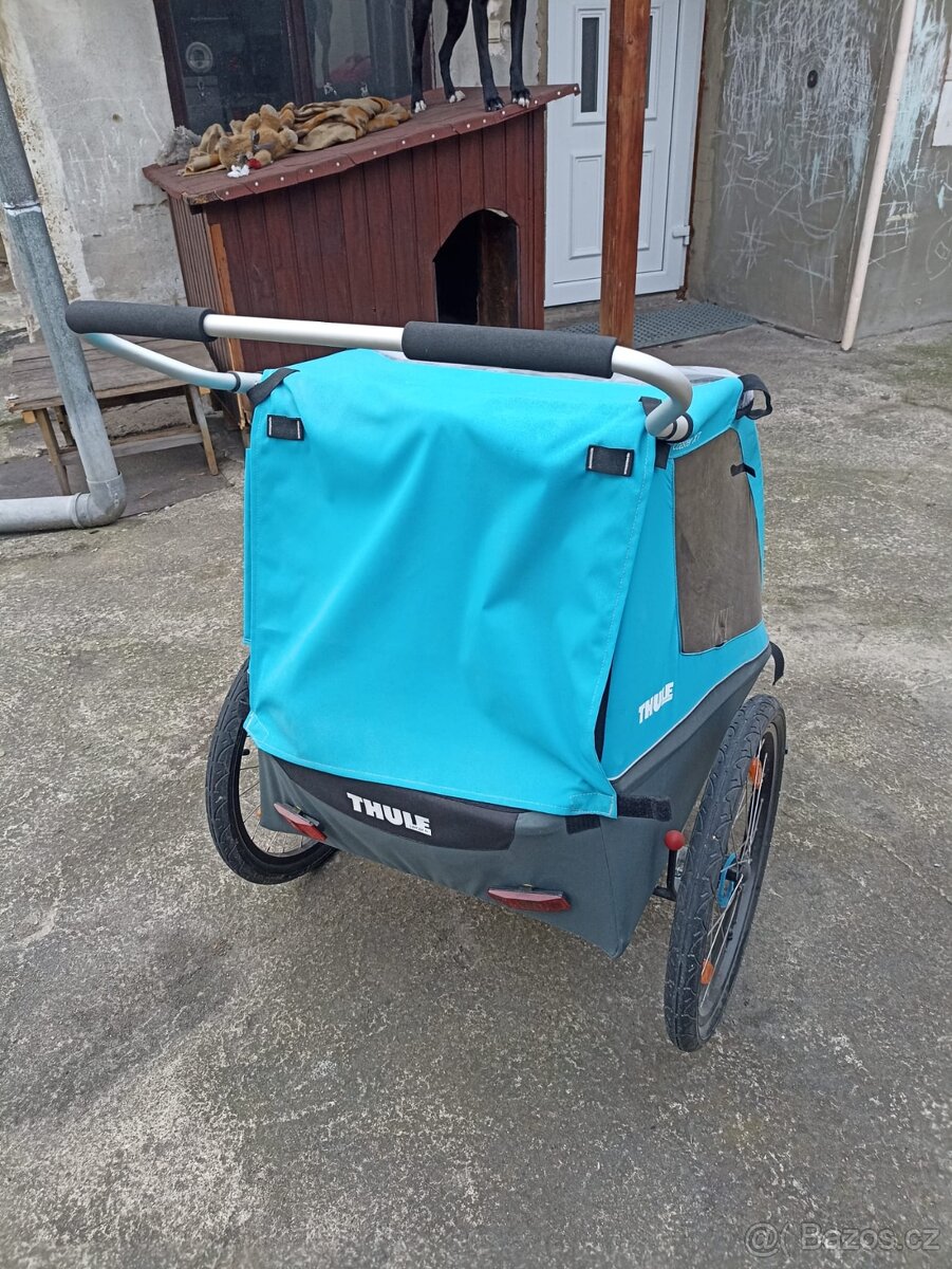 přívěsný vozík za kolo pro 2 děti