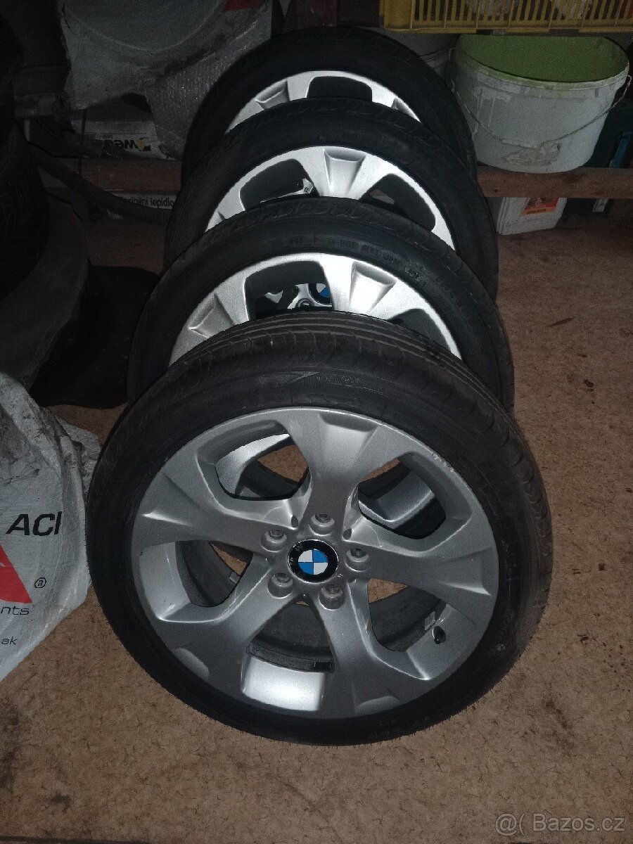 ALU kola BMW 7.5 j .17.et 36 zánovní pneu