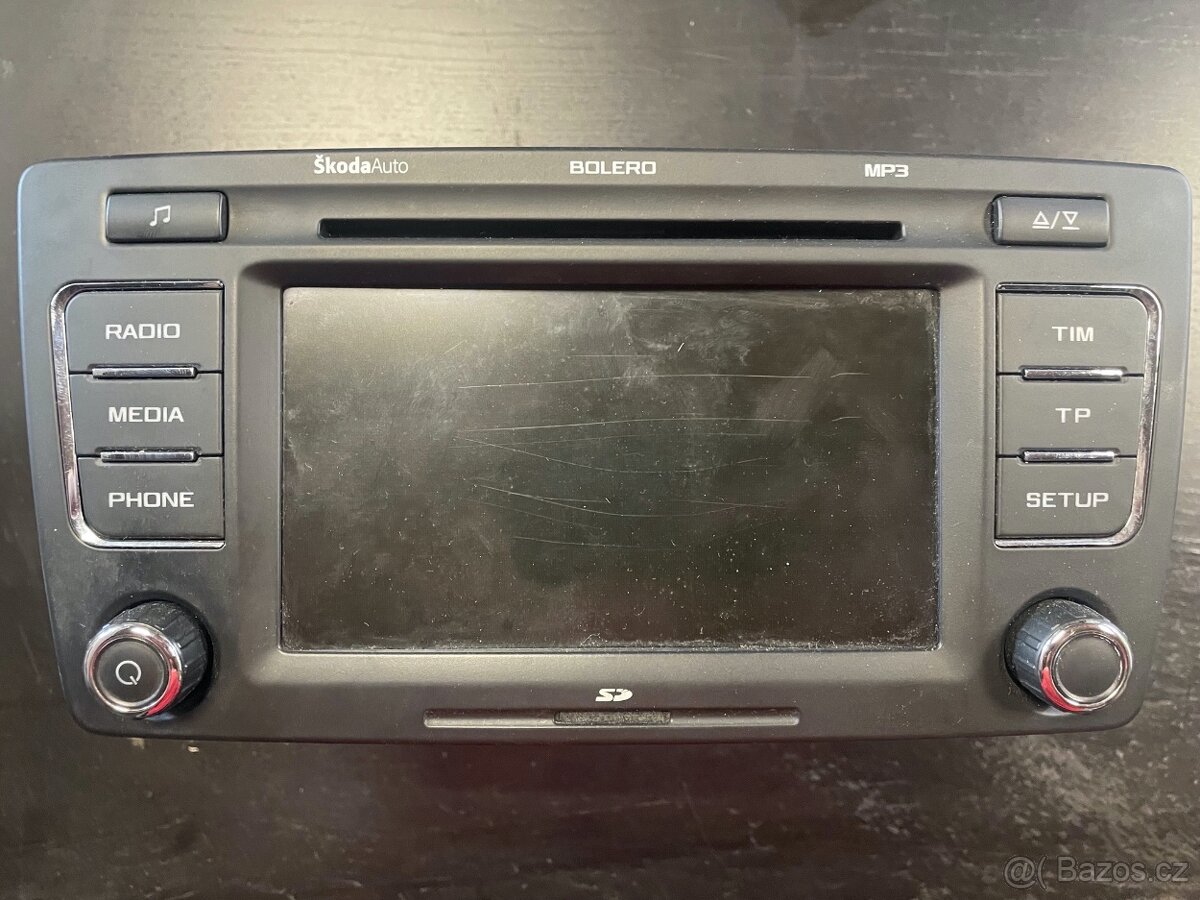 Octavia 2 rádio Bolero včetně kódu, záruka