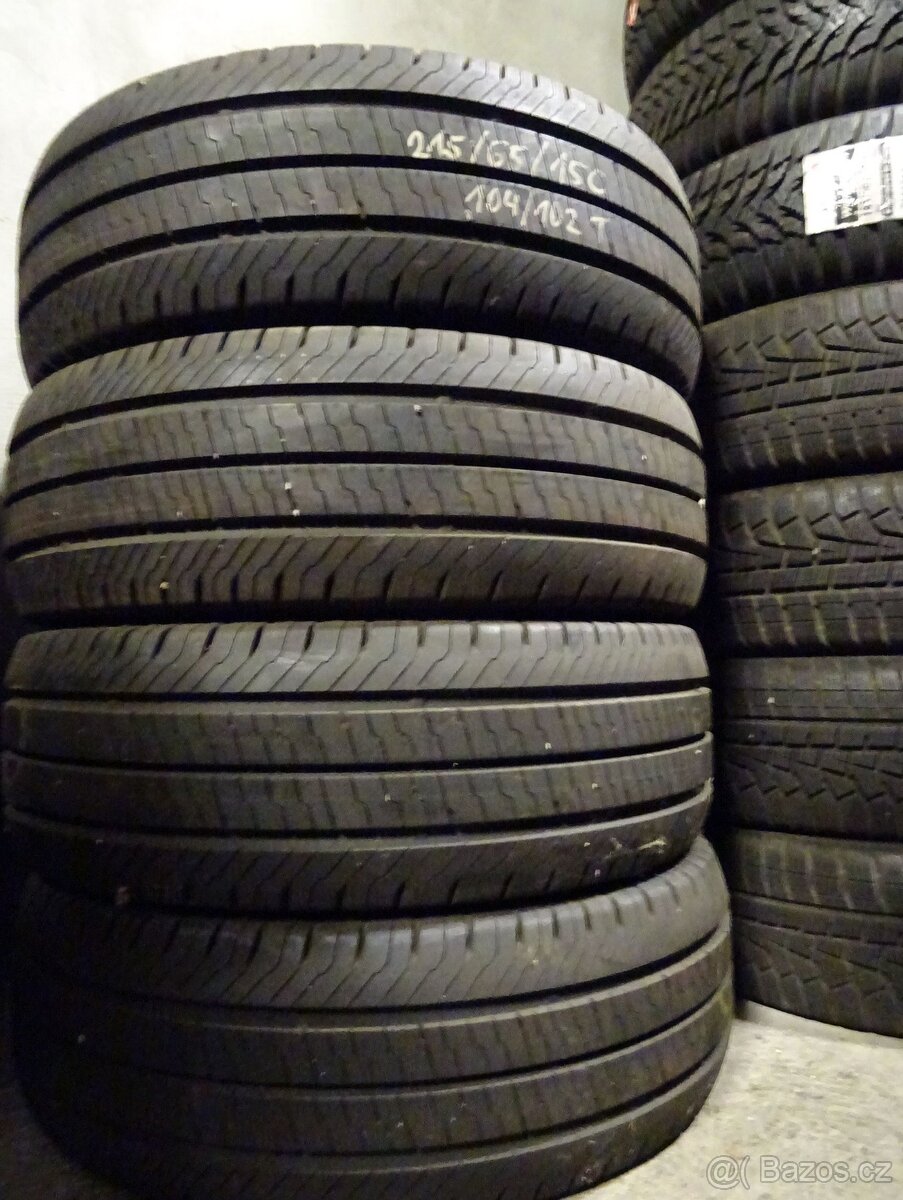 Letní pneu Continental Vanco, 215/65/15C, 4 ks, 9 mm