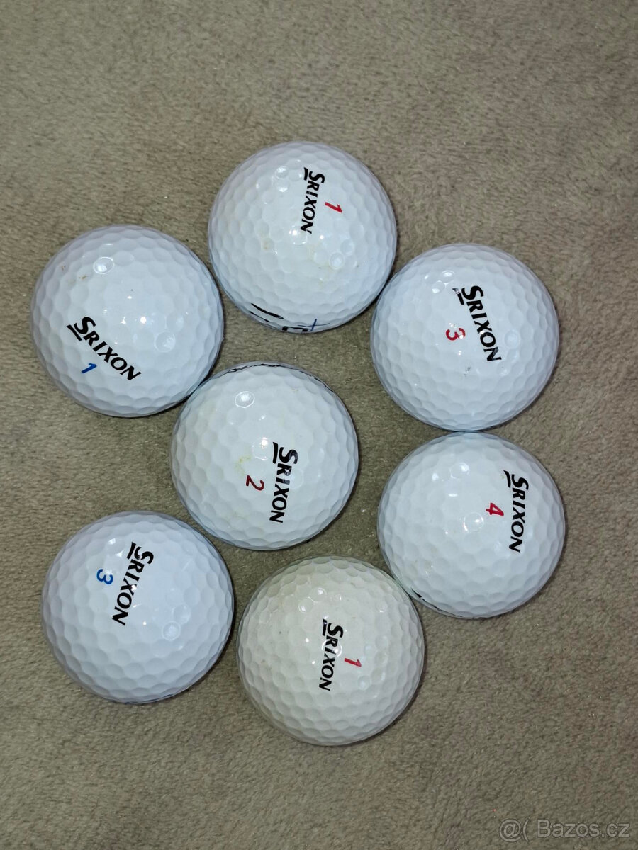 Golfové míčky SRIXON 7 ks á 20,- Kč - kvalita