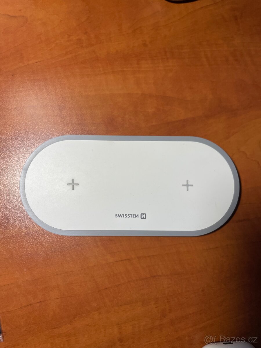Swissten Wireless nabíječka 2v1 22055507, bílá
