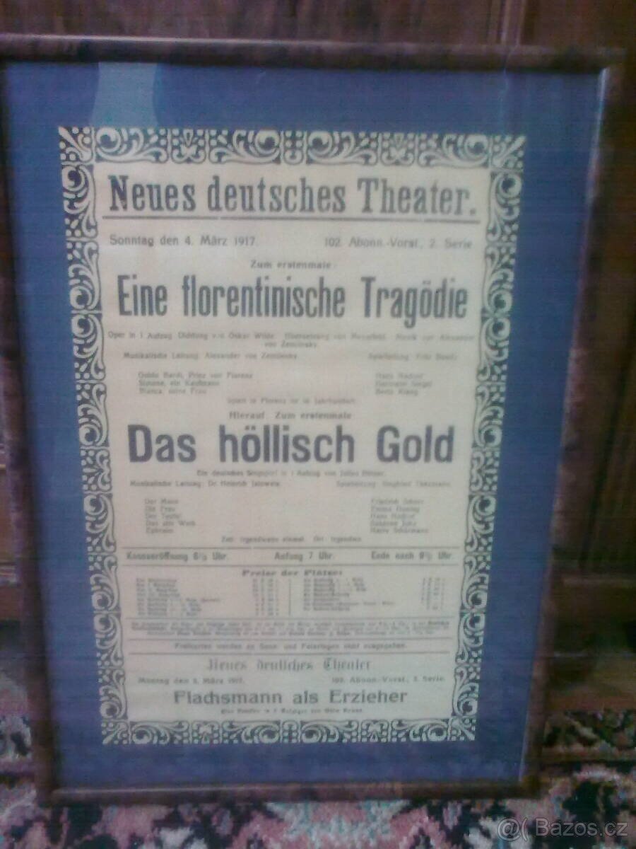 divadelní vývěsky - fotokopie