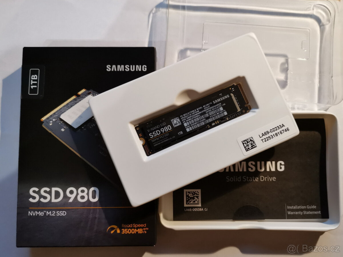 SSD 1TB Samsung 980 M.2 NVMe 100% stav