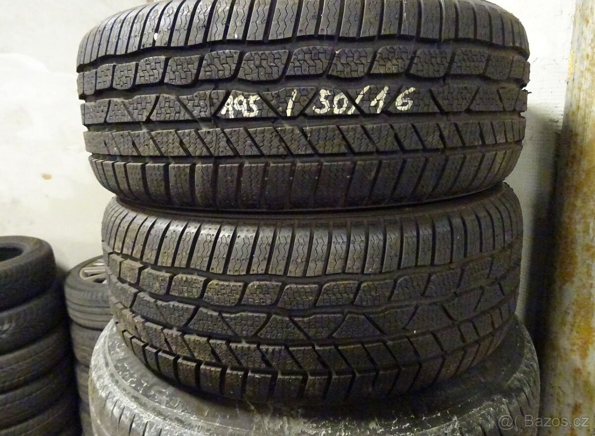 Zimní pneu Continental TS830P, 195/50/16, 2 ks, 8 mm