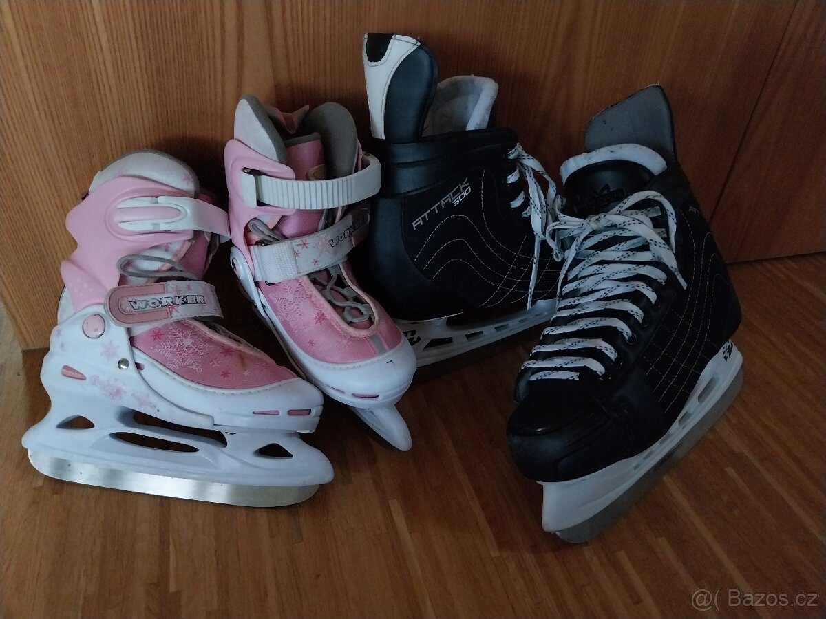 Pánské v. 43 a dívčí v. 30-33 lední brusle